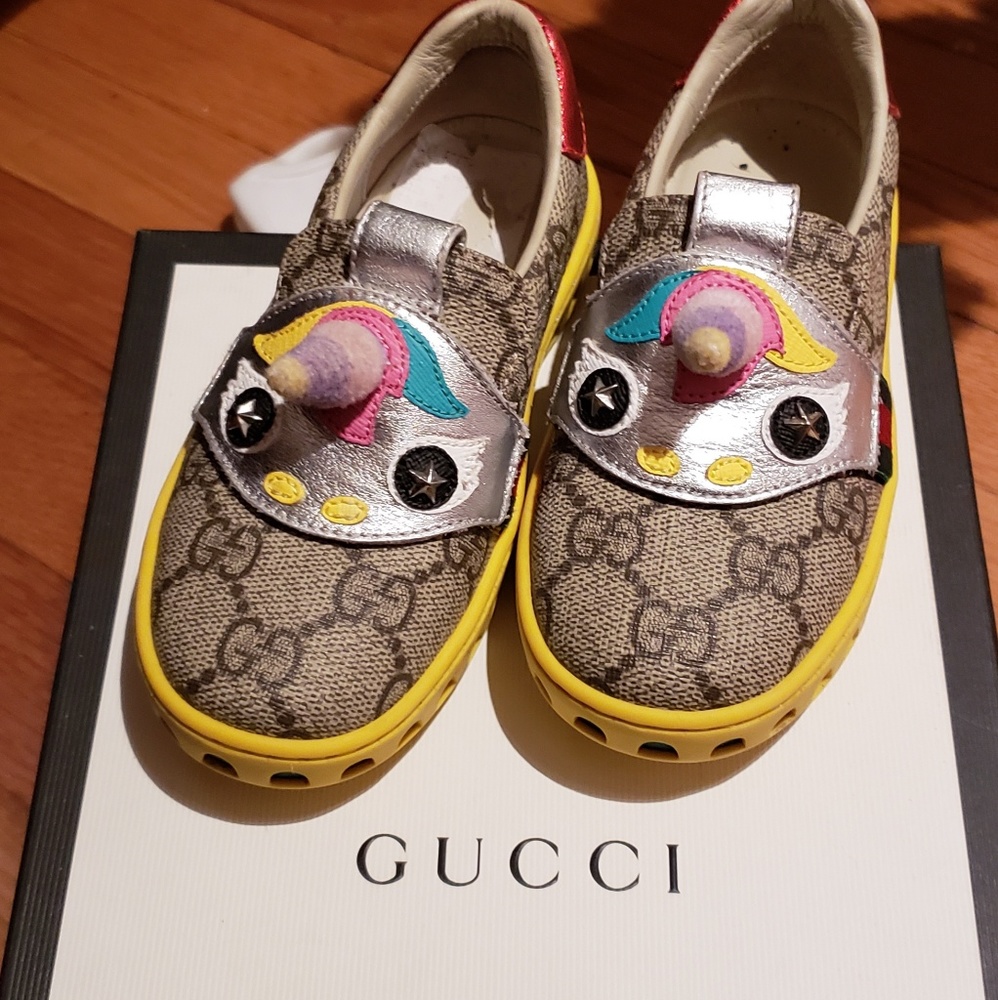 Gucci unicorn kids shoes